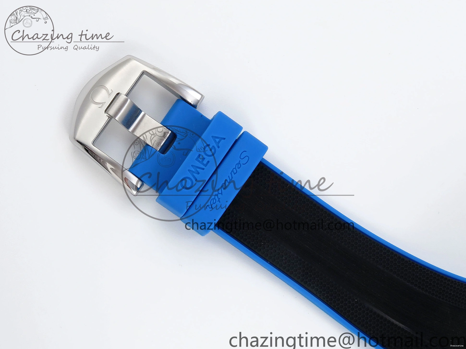 0506 SEAMASTER PLANET OCEAN 6000M ULTRA DEEP 45.5MM SS TF 1:1 BEST EDITION WHITE DIAL BLUE BEZEL ON RUBBER STRAP A SunProtective 7762